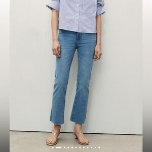 Mango SIENNA FLARED CROPPED JEANS Sz 8